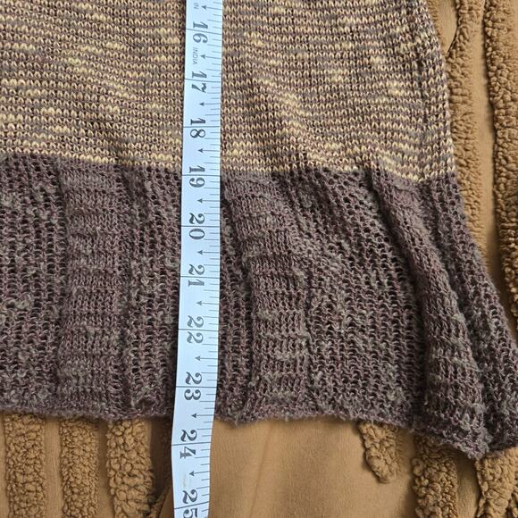 Bill Baber Handmade Scotland Womens 2-Tone Brown Open Knit Wool Knit Sweater M - Picture 10 of 10
